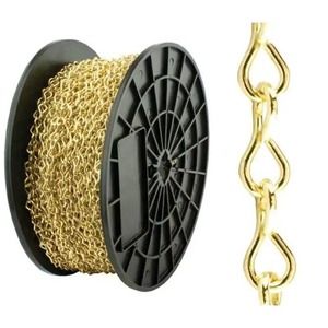 Crown Bolt #16 x 10 FT Brass Plated Steel Jack Chain- 10 Lb Capacity - Free Ship